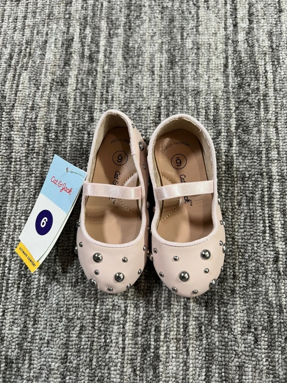 Cat & Jack Girl's - Heather Ballet Flats Toddler Various Sizes